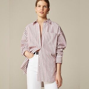J. Crew: Étienne oversized shirt in striped cotton poplin